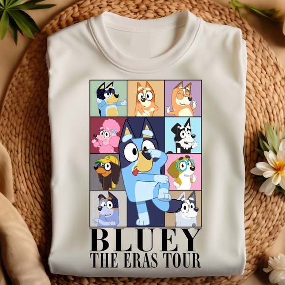 The Bluey Eras: A Journey Through Playtime tshirt all color is available - Picture 2 of 3
